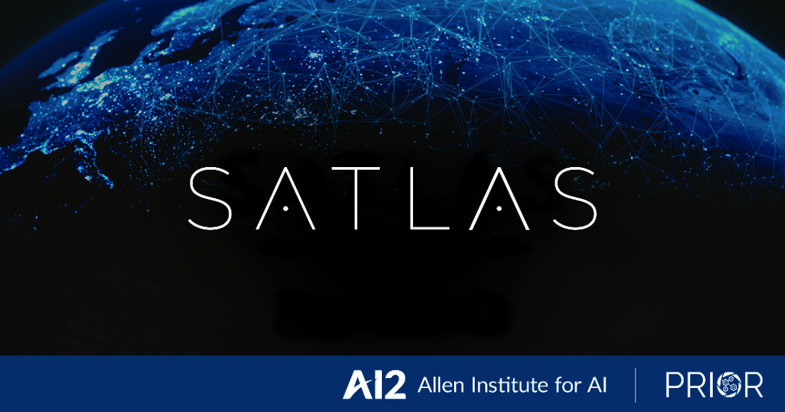 The SATLAS logo, which is a geospatial data exploration project at Allen AI